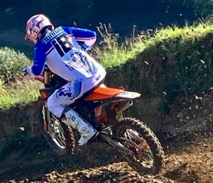 Un motociclista al crossodromo di Vasanello