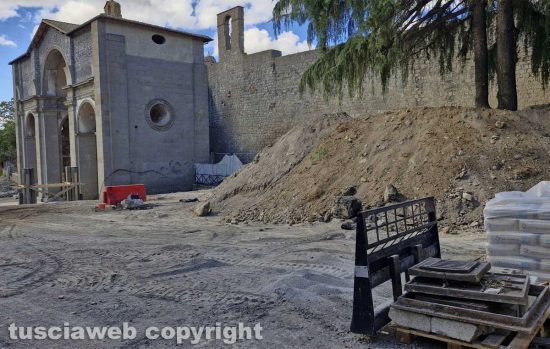 Viterbo - I lavori a Santa Maria delle Fortezze