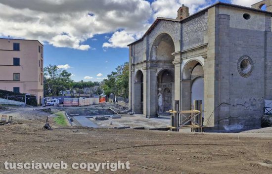 Viterbo - I lavori a Santa Maria delle Fortezze