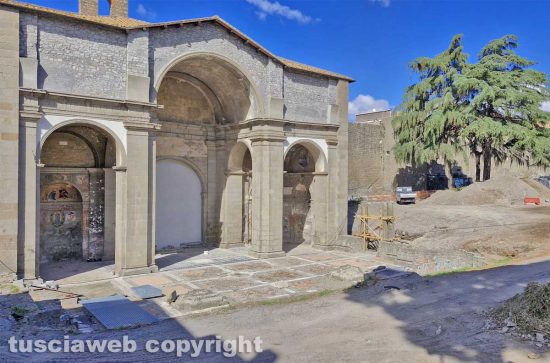 Viterbo - I lavori a Santa Maria delle Fortezze