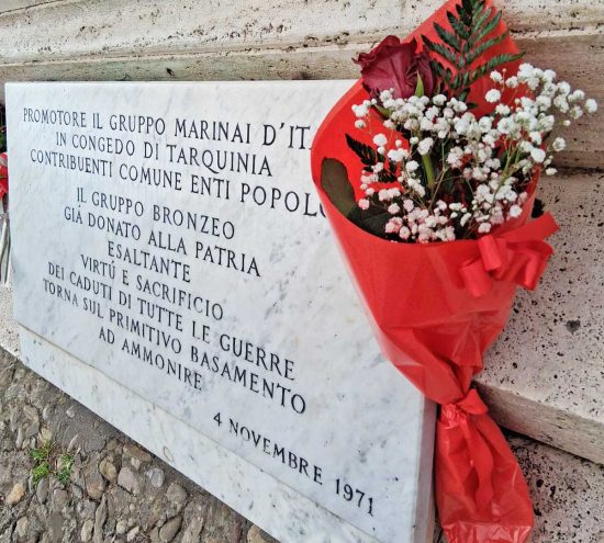 Il ricordo di Norma Cossetto al monumento dei caduti di Tarquinia