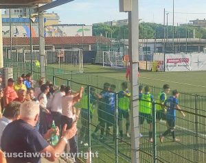 Il Civitavecchia esulta per un gol