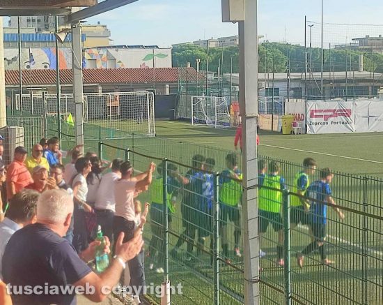 Il Civitavecchia esulta per un gol