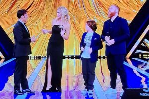 Andrea e Fabio Montecolle sul palco di Io canto family