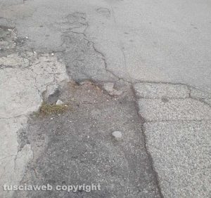 Viterbo - Via Domenico Corvi nel degrado