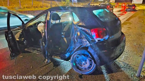 Schianto sulla Cassia tra Vetralla e Cura: tre auto coinvolte