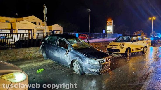 Schianto sulla Cassia tra Vetralla e Cura: tre auto coinvolte