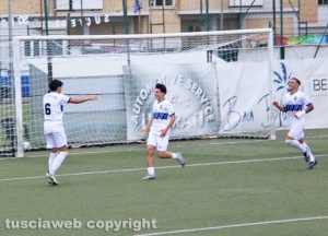 Il Civitavecchia festeggia il gol