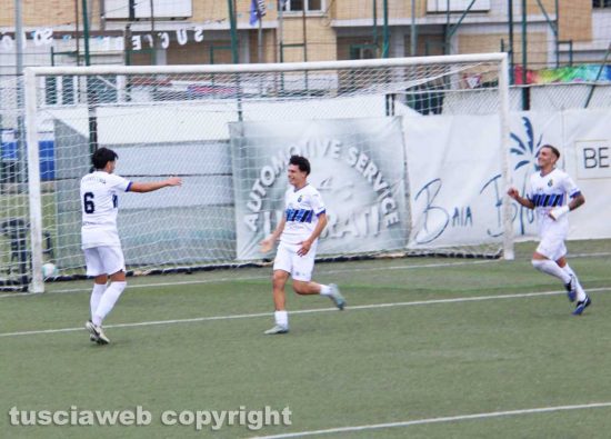 Il Civitavecchia festeggia il gol