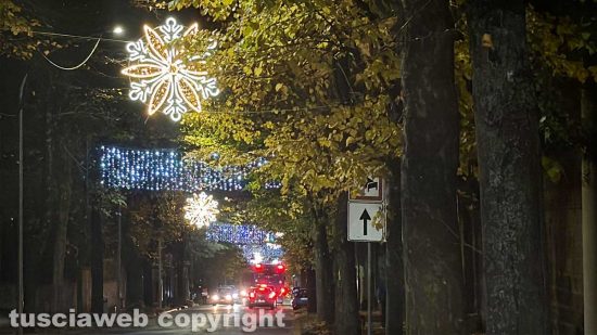 Viterbo - Viale Trieste illuminato