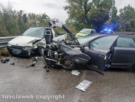 Viterbo - Incidente sulla Sammartinese