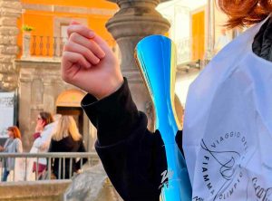 La fiamma olimpica di Milano-Cortina 2026