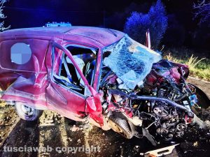 Soriano nel Cimino - Scontro su via Ortana