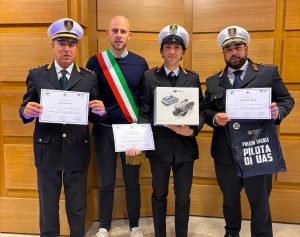 Bagnoregio - Franco Pasquini, Valerio Stradiotto e Flavio Zappitelli - Attestato pilota Uas