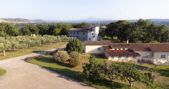 Il centro Verdeluce situato nella campagna di Montecchio nella Tuscia umbra