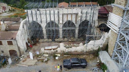 La messa in sicurezza del museo Cola Filotesio in Amatrice, gravemente compromesso dal terremoto