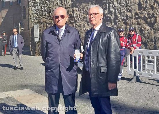 Viterbo 4 Novembre - Medaglia al merito Giuseppe Faggiani
