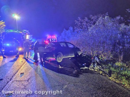 Viterbo - Incidente sulla Tuscanese