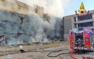 Roma - Incendio a Tor Cervara