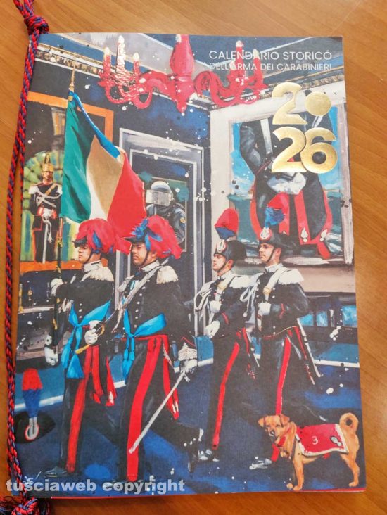 Il calendario dei carabinieri 2026