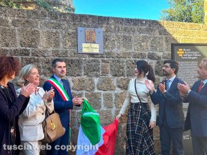 Civita Castellana - Intitolazione della piazzetta del Forte San Gallo ad Alessio Paternesi
