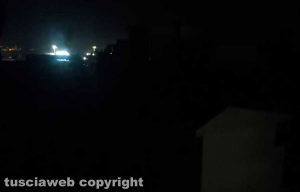 Viterbo - Blackout nella notte al quartiere Villanova