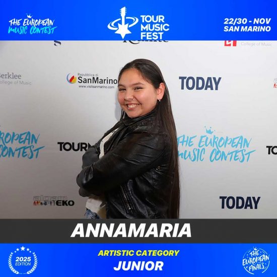 Annamaria Mihalache al Tour Music Fest - The European Music Contest