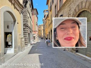 Viterbo - Centro storico - Corso Italia - Nel riquadro Martina Campanella