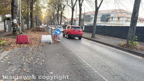 Viterbo - Viale Trieste - Partono i lavori di Talete