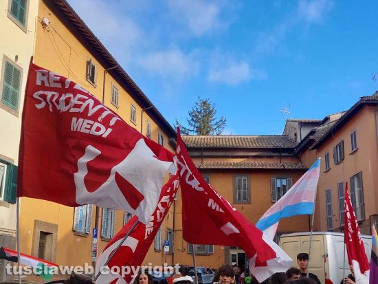 Viterbo - La protesta degli studenti