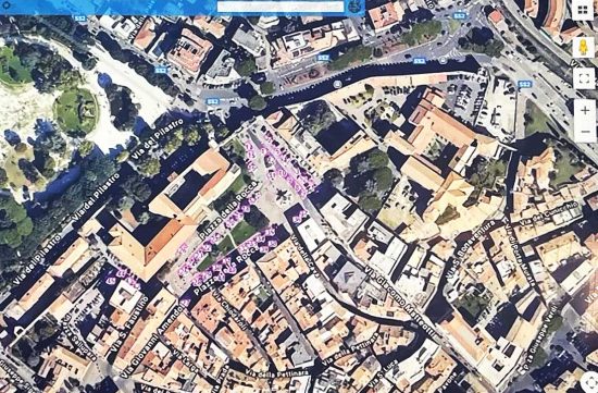 Viterbo - Regolamento dehors - Un esempio di localizzazione riferito al mercato
