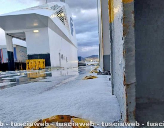 Grandinata a Civitavecchia