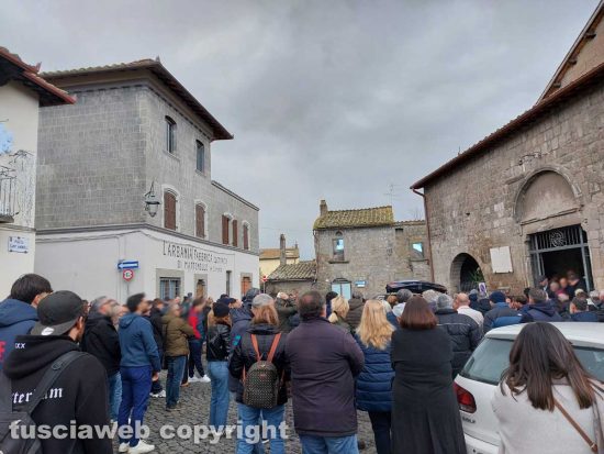 Viterbo - I funerali di Sergio Gentili