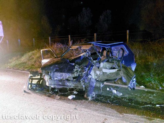 Mortale sulla Vetrallese, tre auto coinvolte