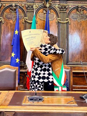 Viterbo - Attestato di merito sportivo ad Annamaria Olivieri