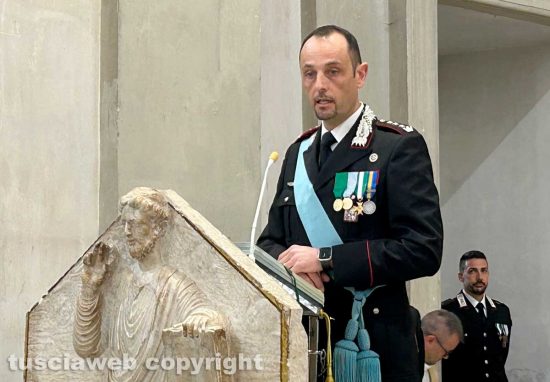 I carabinieri di Viterbo celebrano Maria Virgo Fidelis - Il comandante provinciale Alfredo Anto