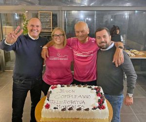 La Polisportiva Montalto festeggia i 30 anni - Il terzo da sinistra Giovanni Corona