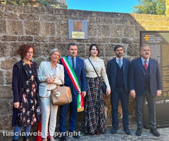 Civita Castellana - Intitolazione della piazzetta del Forte San Gallo ad Alessio Paternesi