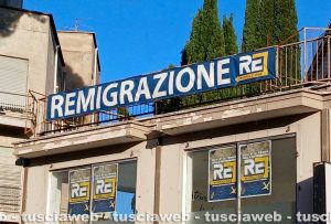 La Fortezza Viterbo attacca: “Multati per uno striscione sulla remigrazione”