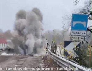 Orte - La demolizione del viadotto Paranza in diretta