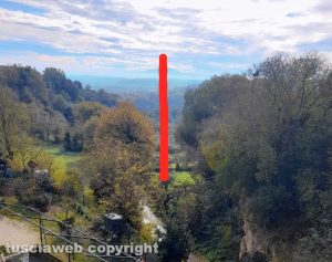 Castiglione in Teverina - L'area in cui verrà installata l'antenna 5G