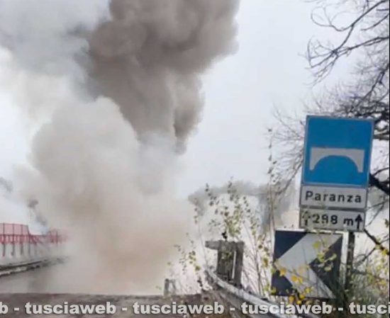 Orte - La demolizione del viadotto Paranza in diretta