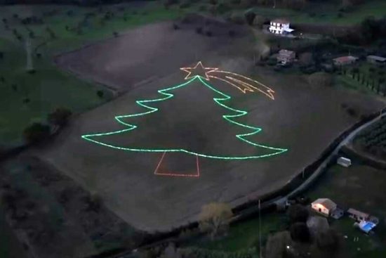 Celleno - L'albero di Natale