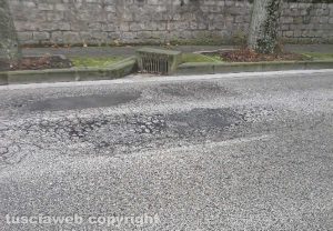 Viterbo - Viale Trieste - Un dei punti pericolosi