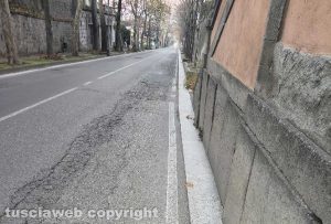 Viterbo - Viale Trieste - Un dei punti pericolosi