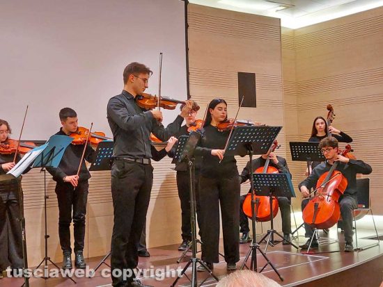 Il gruppo del liceo musicale Santa Rosa