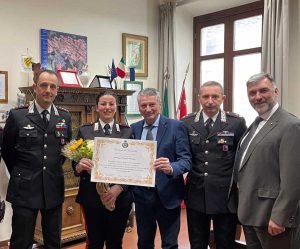 Vasanello - Il comandante provinciale del carabinieri Alfredo Antro in visita al comune