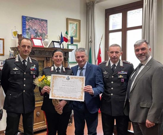Vasanello - Il comandante provinciale del carabinieri Alfredo Antro in visita al comune 