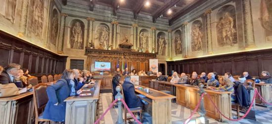 Viterbo - La presentazione di "Legumi in comune" a palazzo Priori