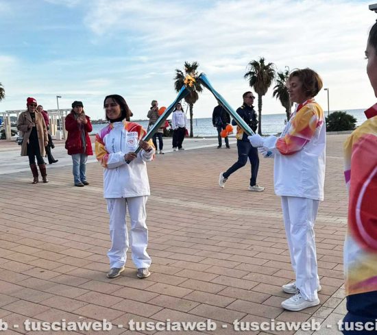 La fiamma olimpica a Civitavecchia